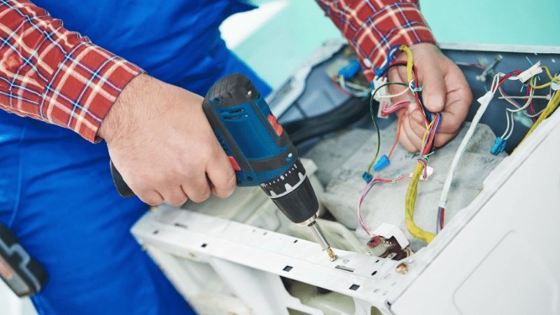 Keçiören Dominox Dominox çamaşır makinesi kart tamiri – Su almama arızası orijinal parça ile giderildi. - Teknik servis örneği