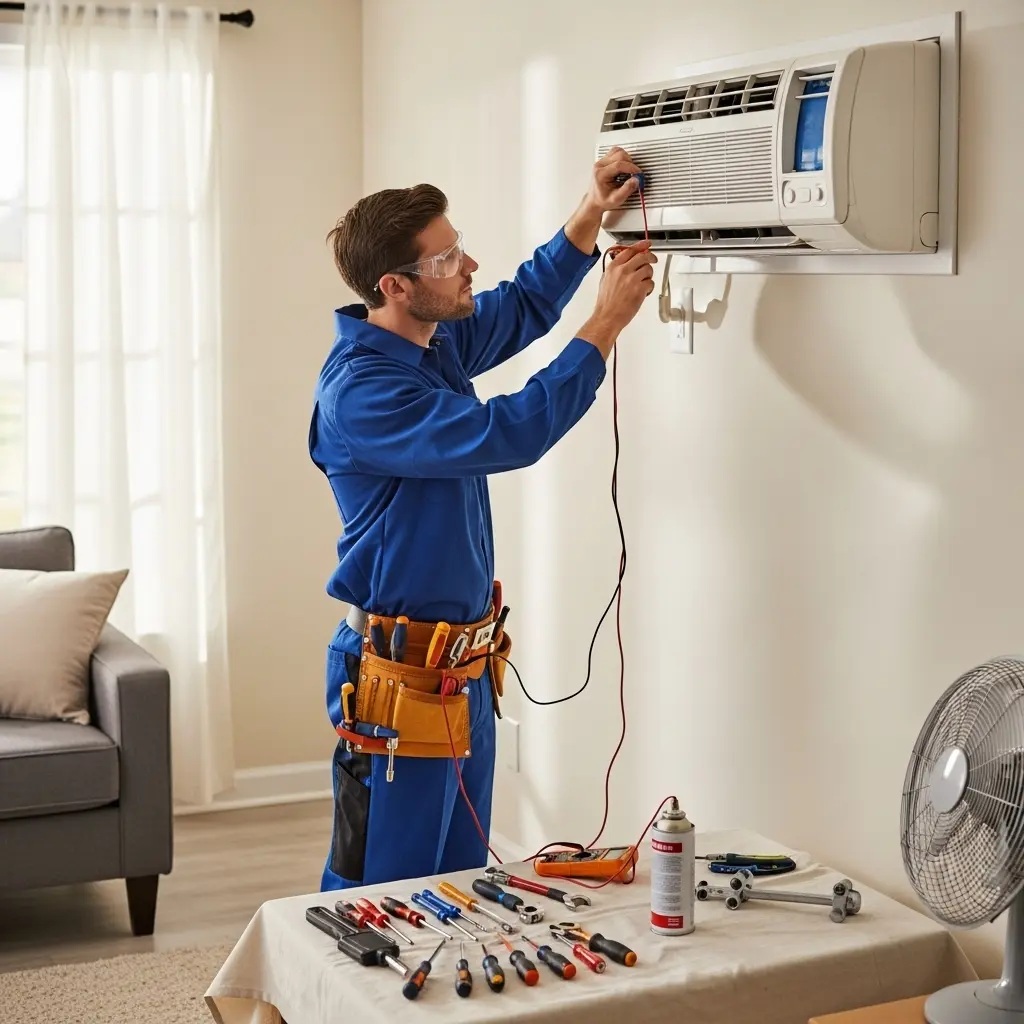 Keçiören Dominox Dominox klima gaz dolumu ve bakım – Enerji verimliliği artırıldı. - Teknik servis örneği